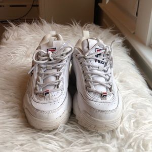 Fila white sneakers